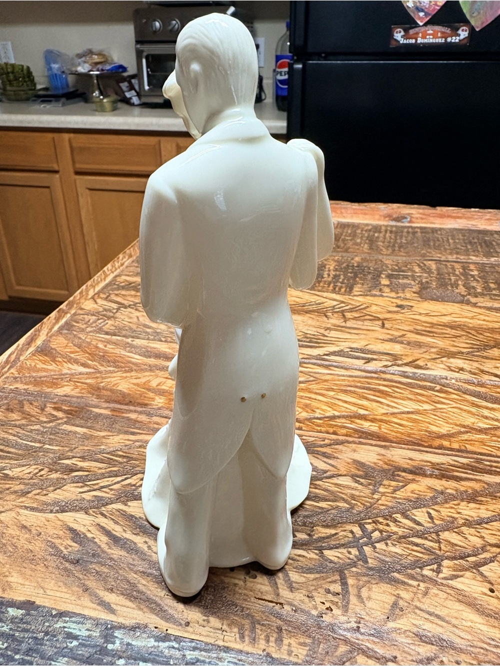 Vintage La Vie Wedding Porcelain Dancing Couple Figurine White & Gold 8.5" - Picture 5 of 8
